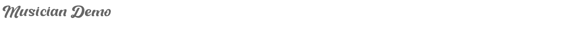 Musician Musician - Demo.otf font preview